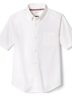 French Toast Boys White Short Sleeve Button-Down Shirt